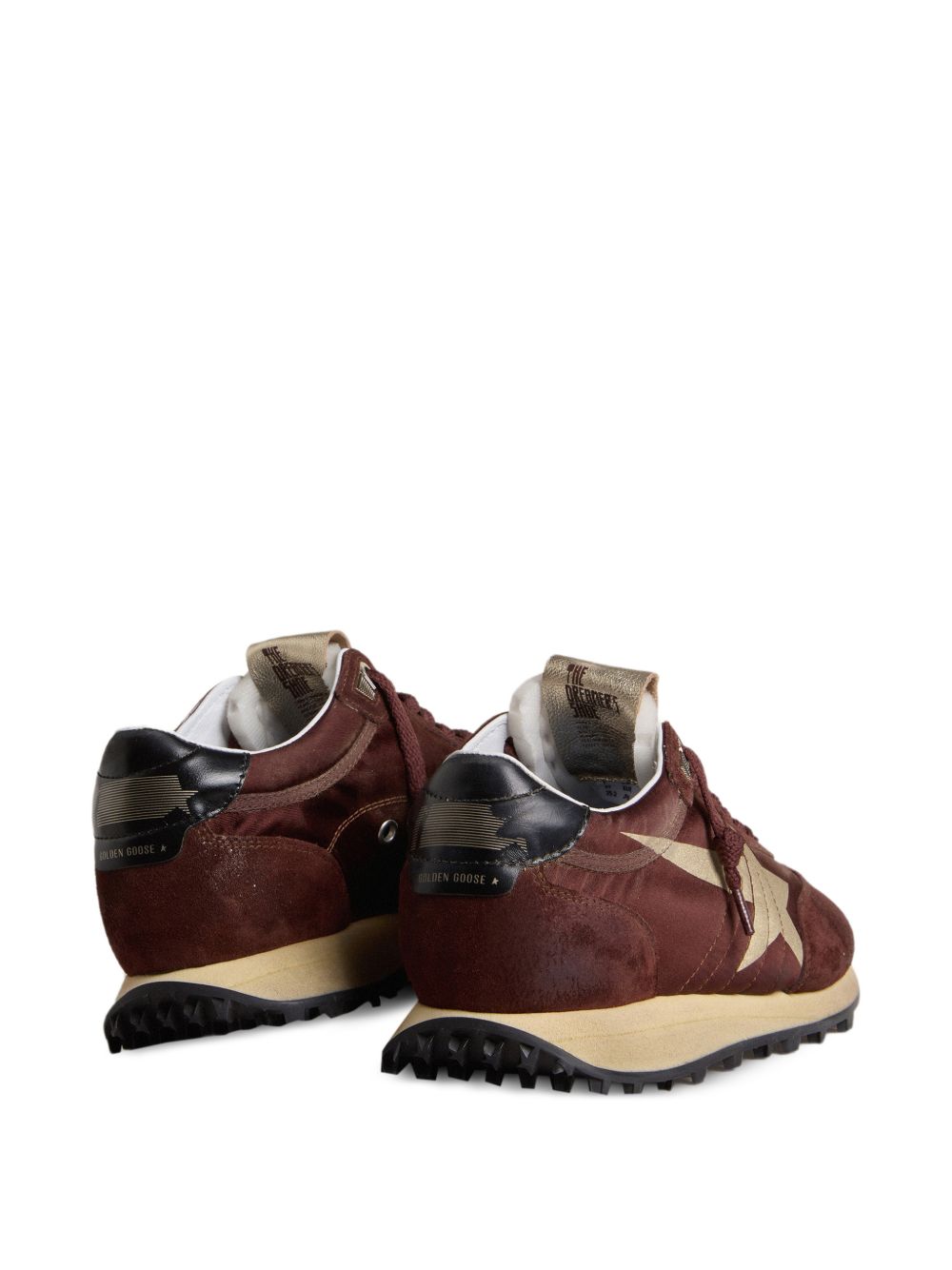Sneakers running marathon in marrone 