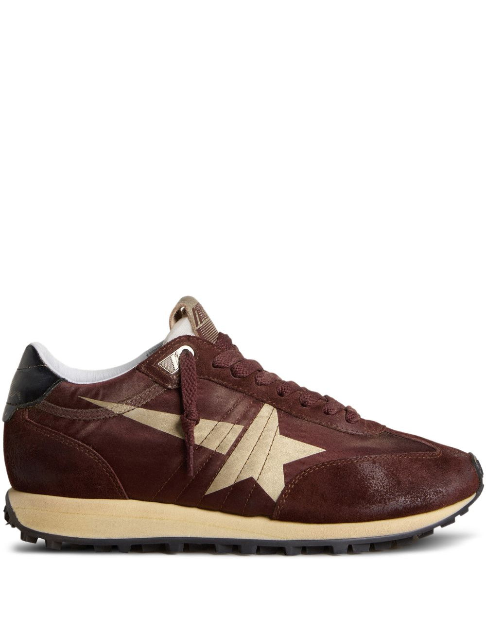 Sneakers running marathon in marrone 