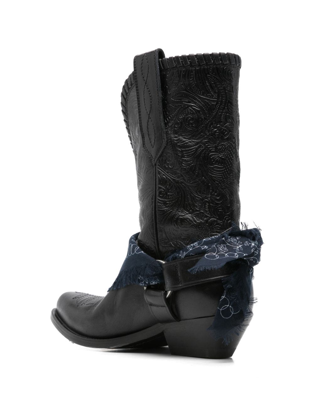 Stivali wish star stile cowboy in nero 