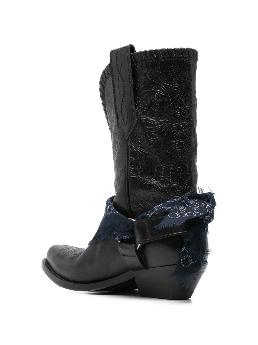 Stivali wish star stile cowboy in nero 