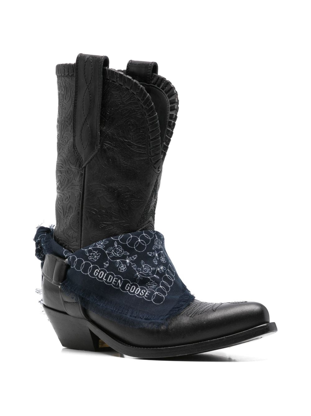 Stivali wish star stile cowboy in nero 