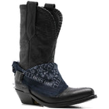Stivali wish star stile cowboy in nero 