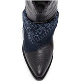 Stivali wish star stile cowboy in nero 