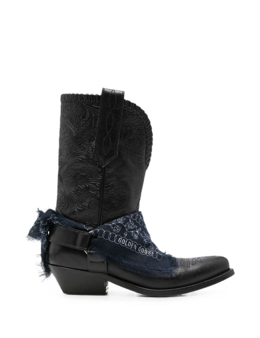 Stivali wish star stile cowboy in nero 