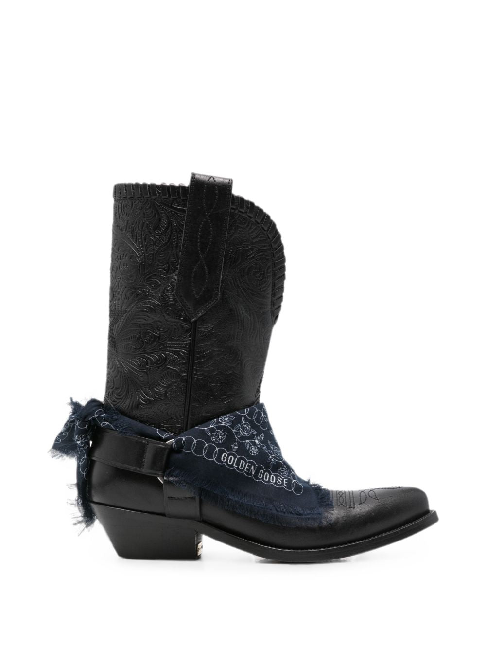 Stivali wish star stile cowboy in nero 