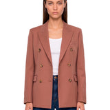 Blazer doppiopetto Journey in rosa 