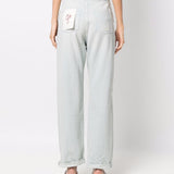 Jeans Kim con cristalli in azzurro 