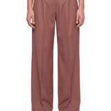 Pantaloni a gamba dritta journey in rosa 