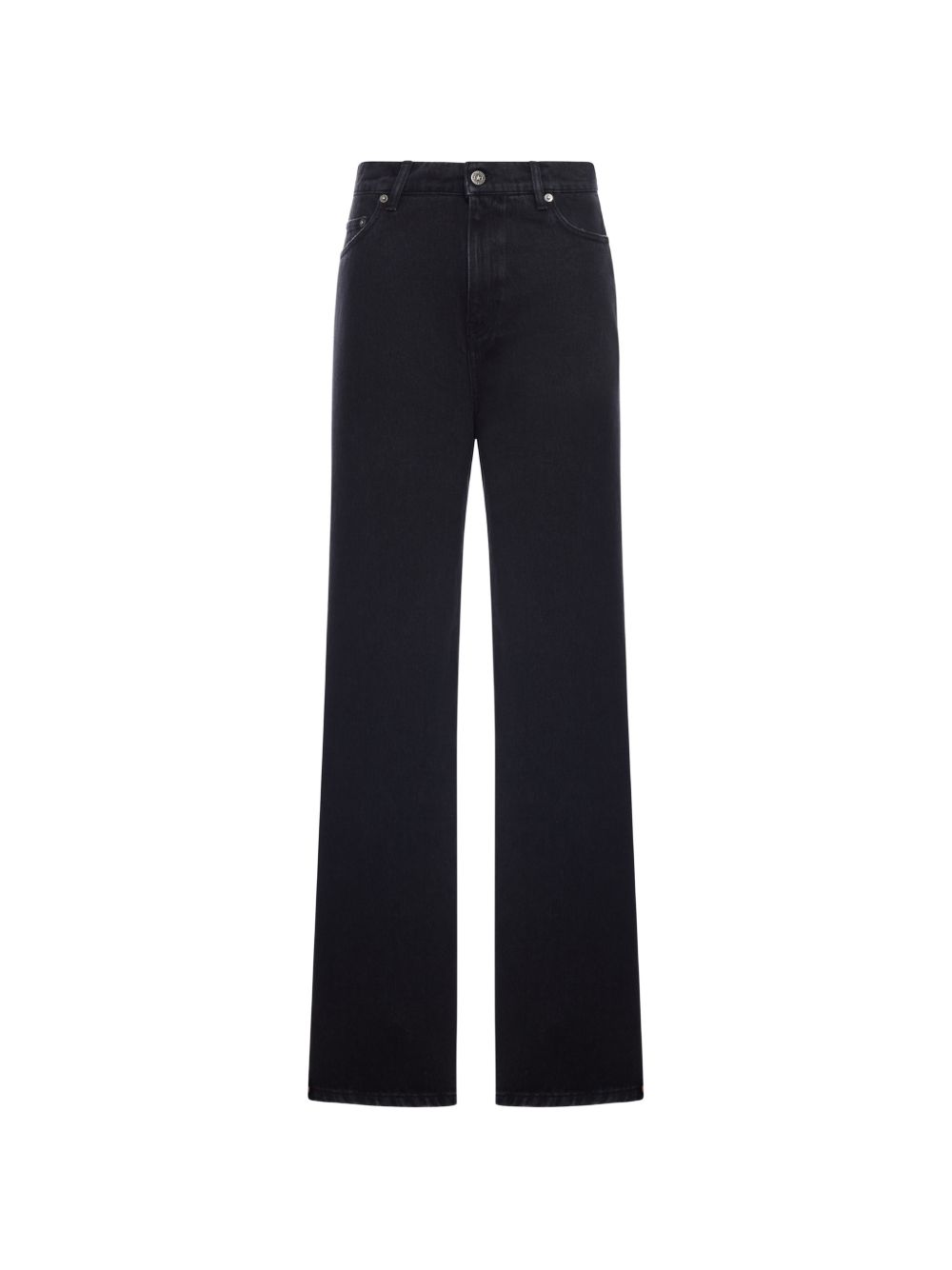Jeans a gamba dritta in  nero 