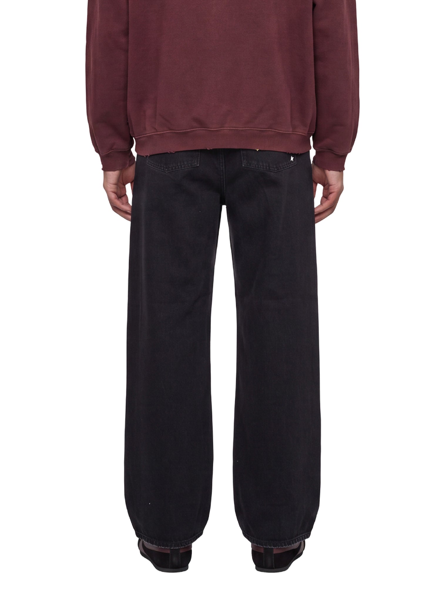 Jeans a gamba dritta in  nero 