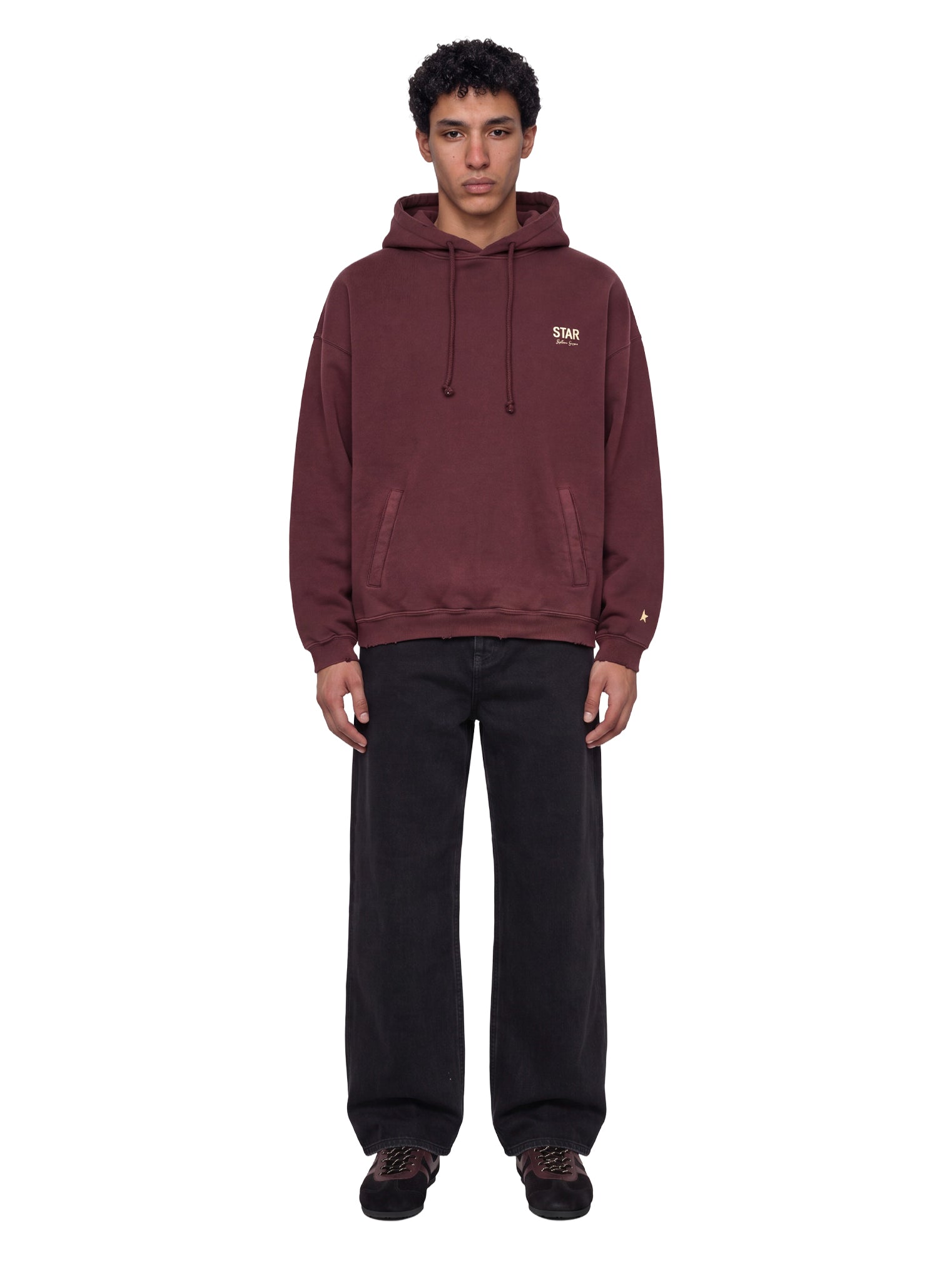 Jeans a gamba dritta in  nero 
