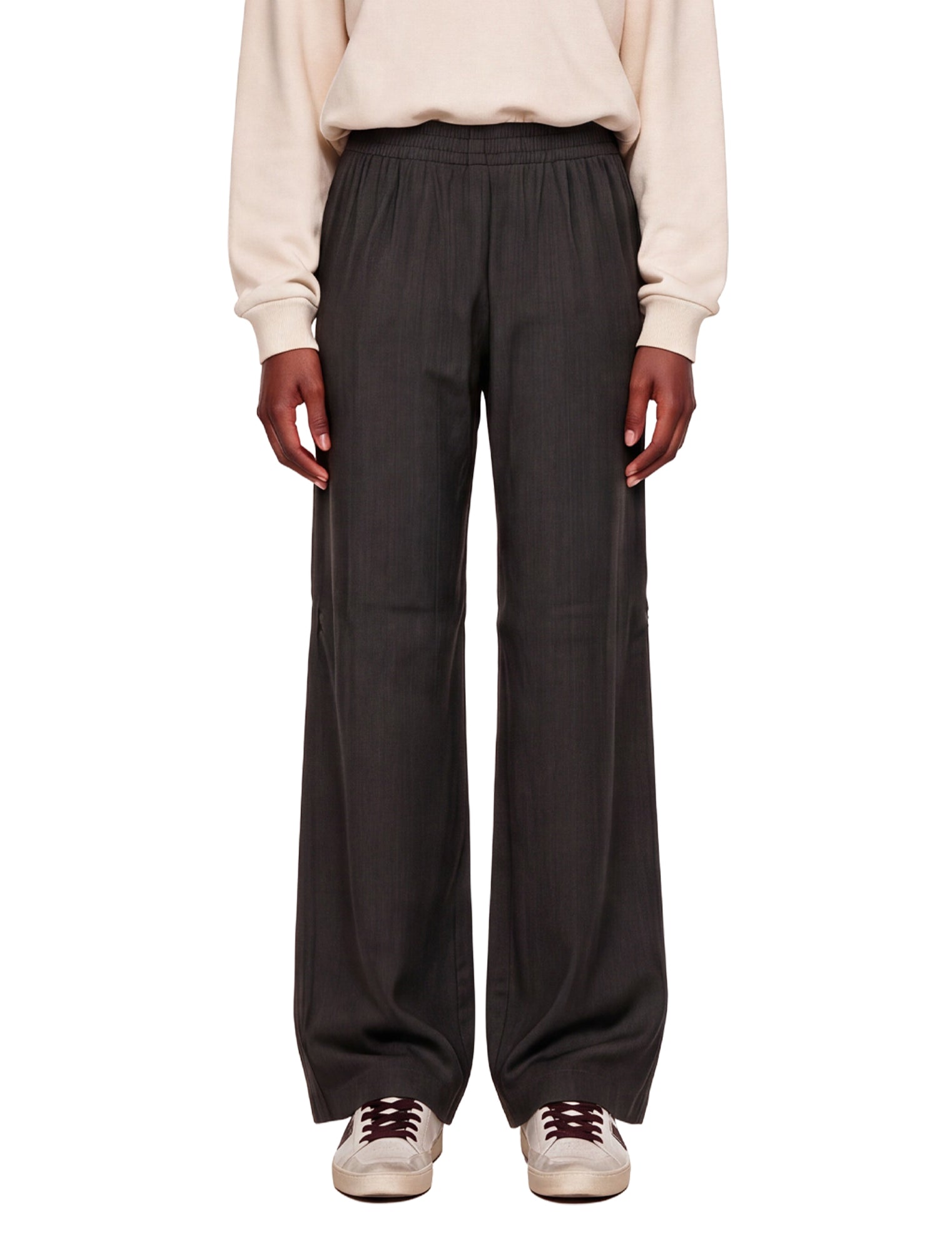 Pantaloni a gamba ampia in marrone 