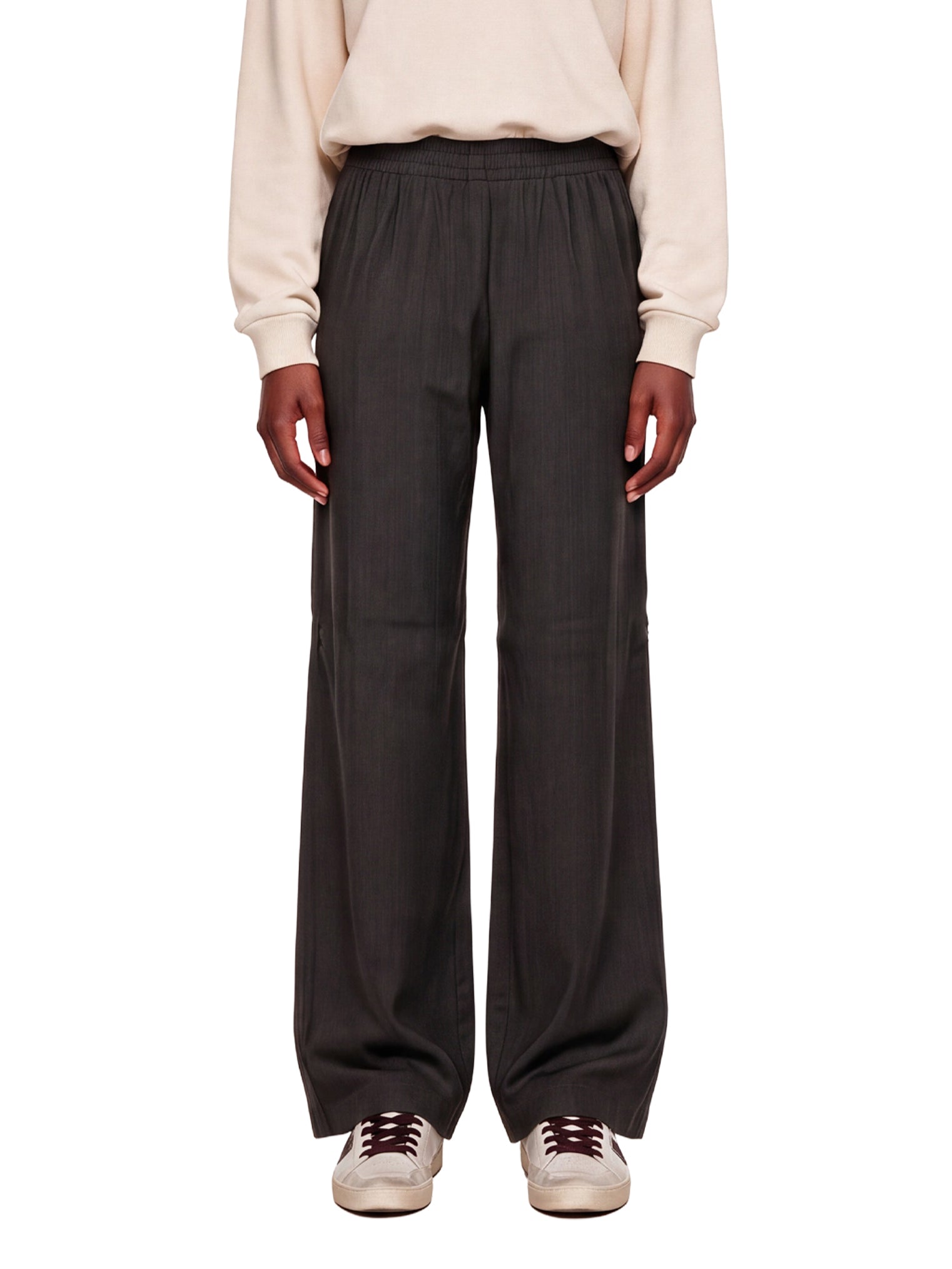 Pantaloni a gamba ampia in marrone 