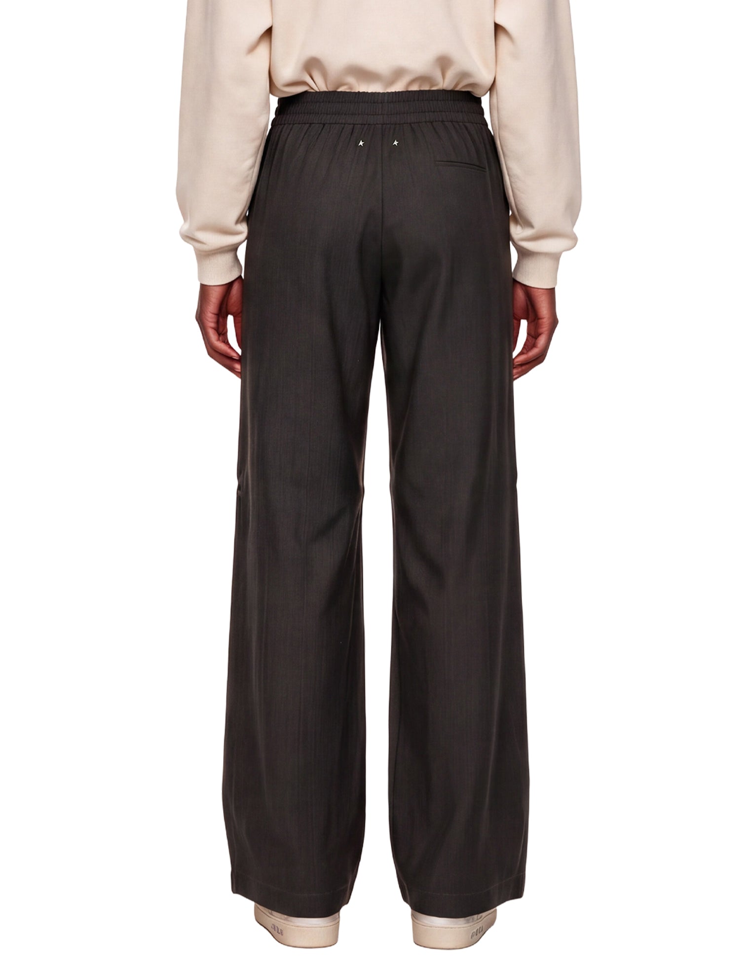 Pantaloni a gamba ampia in marrone 