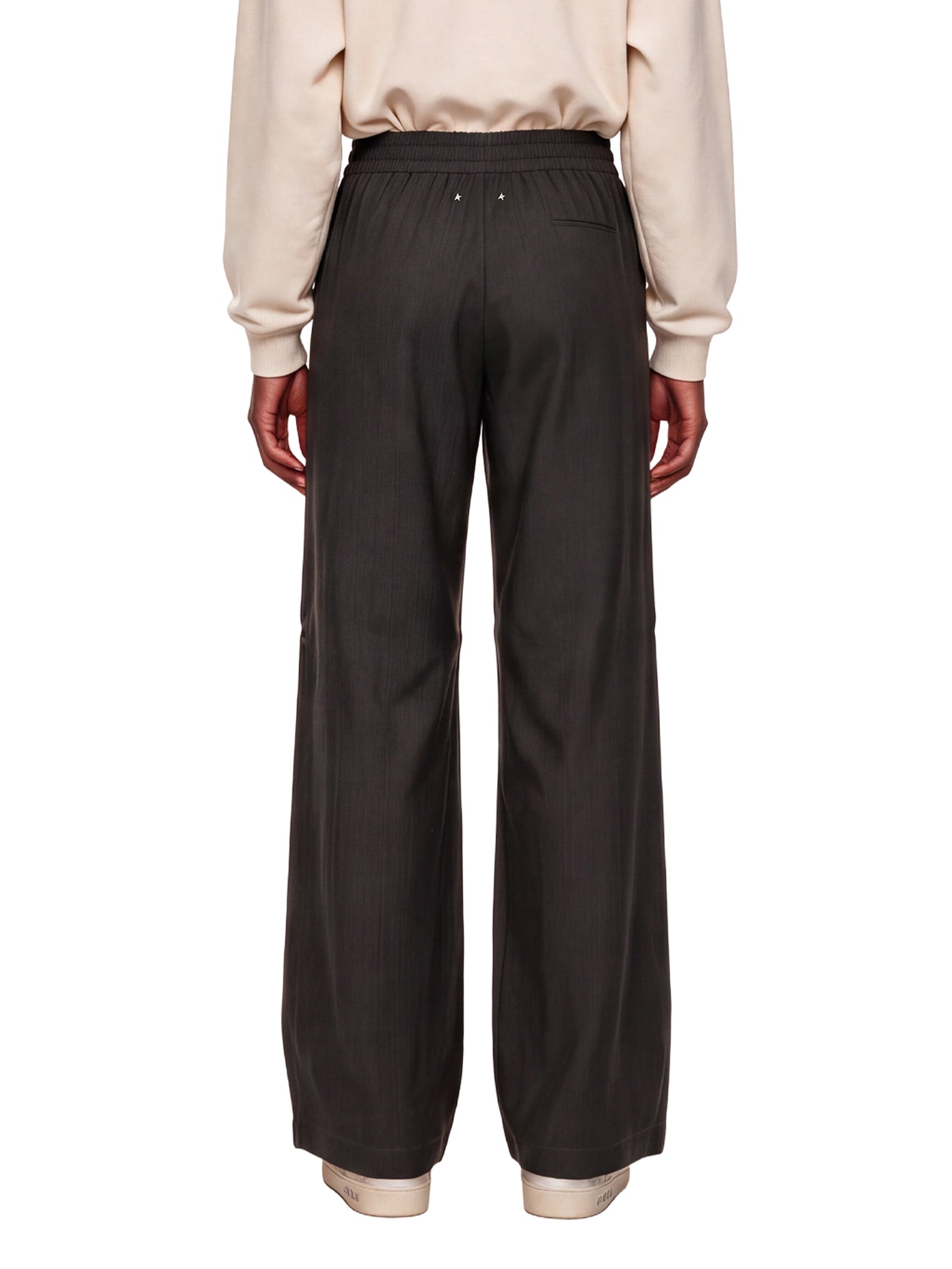 Pantaloni a gamba ampia in marrone 