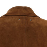Giacca in suede monopetto Robyn in marrone 