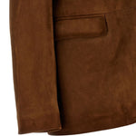 Giacca in suede monopetto Robyn in marrone 