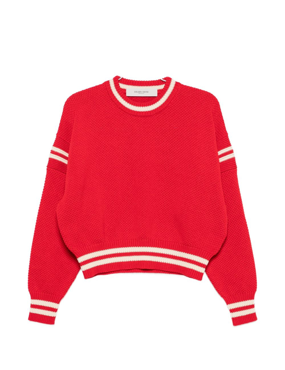 Maglione in lana con stelle ricamate