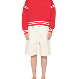 Maglione in lana con stelle ricamate 