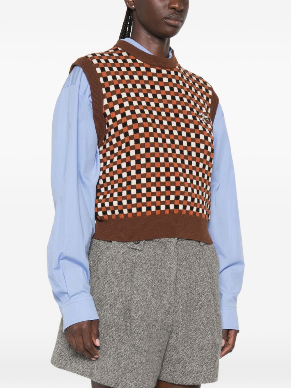 Gilet a quadri Roby multicolore 