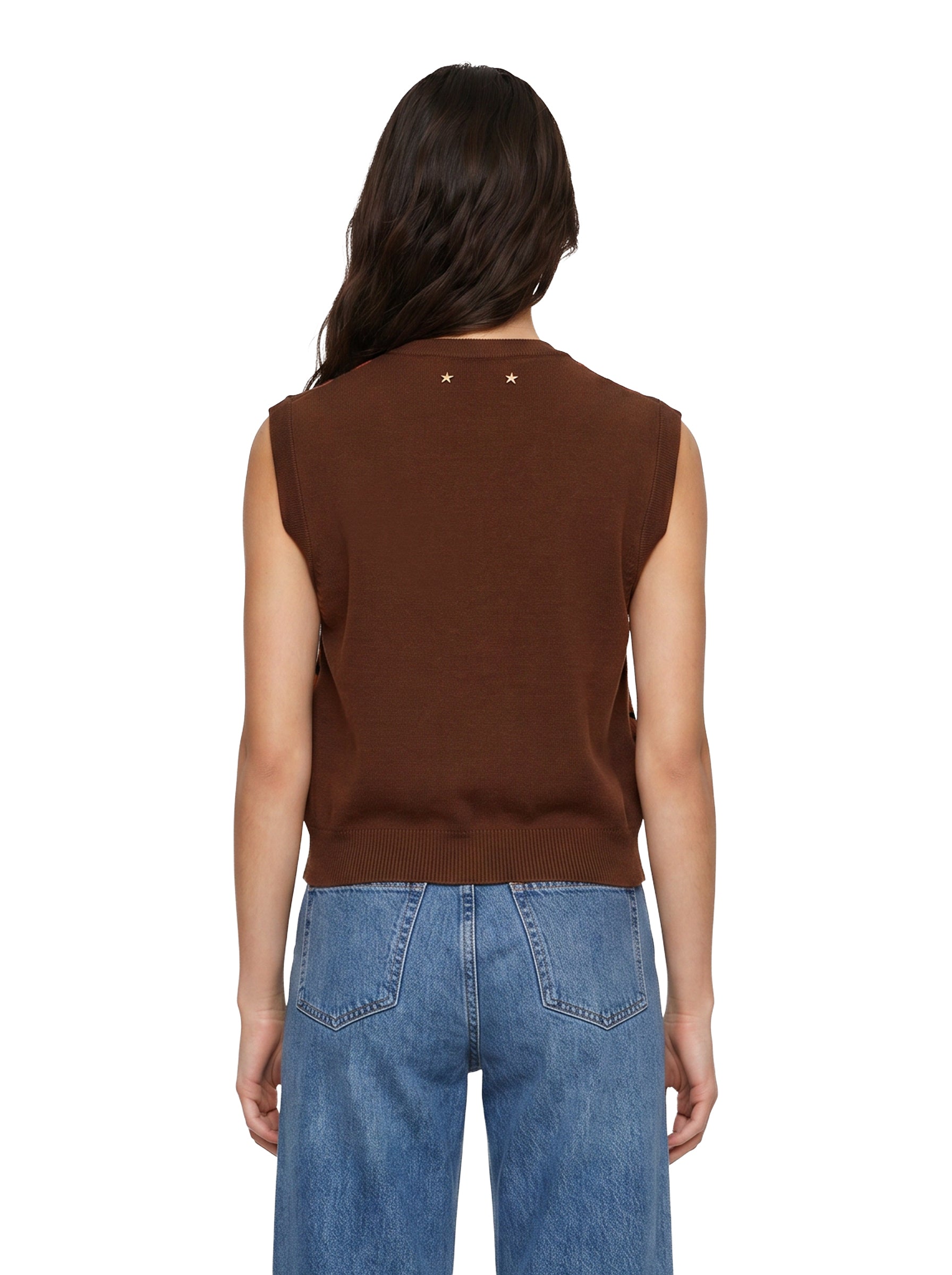 Gilet a quadri Roby multicolore 