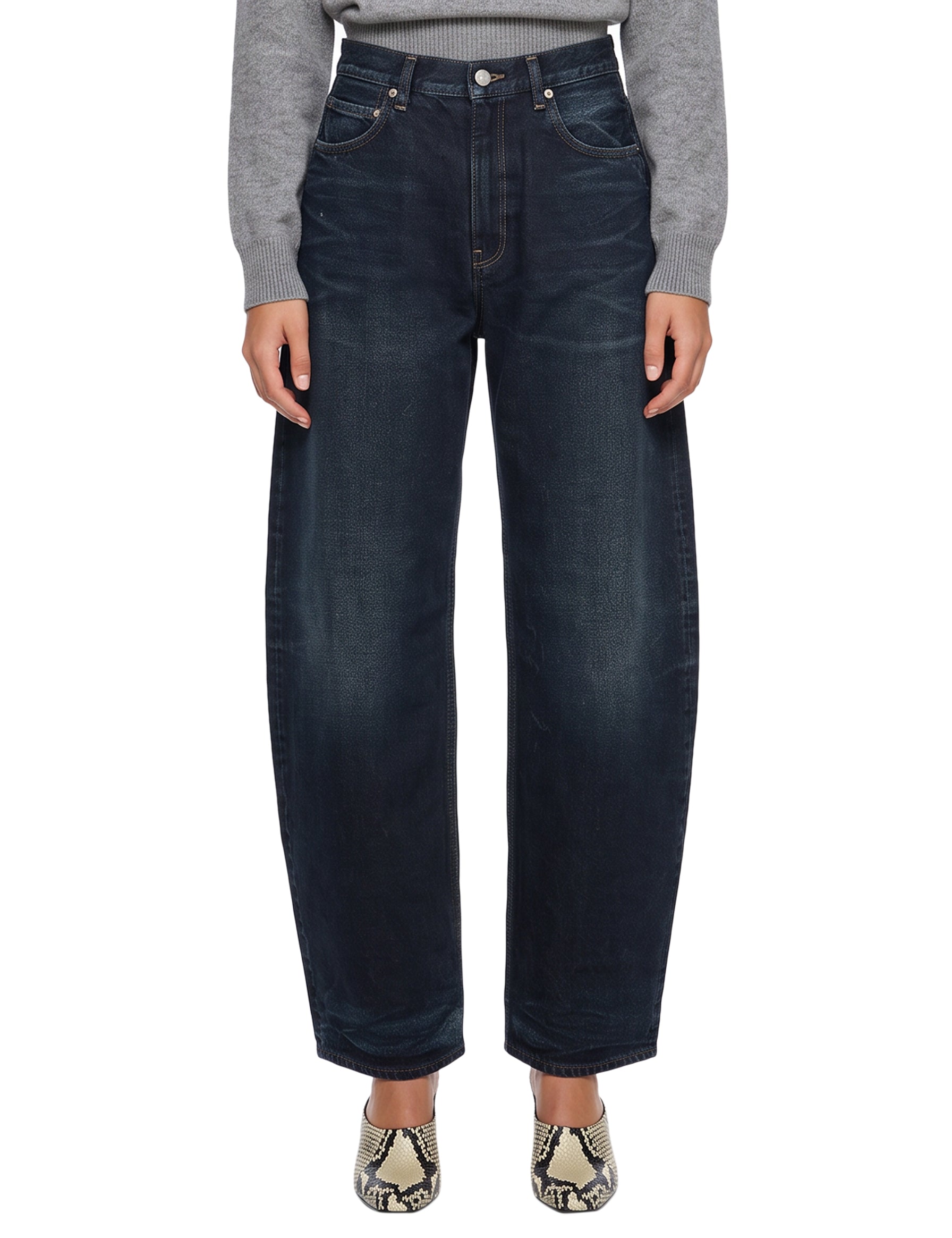 Jeans baggy Bibi in blu 