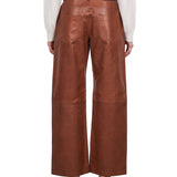 Pantaloni Winny Silky in marrone 