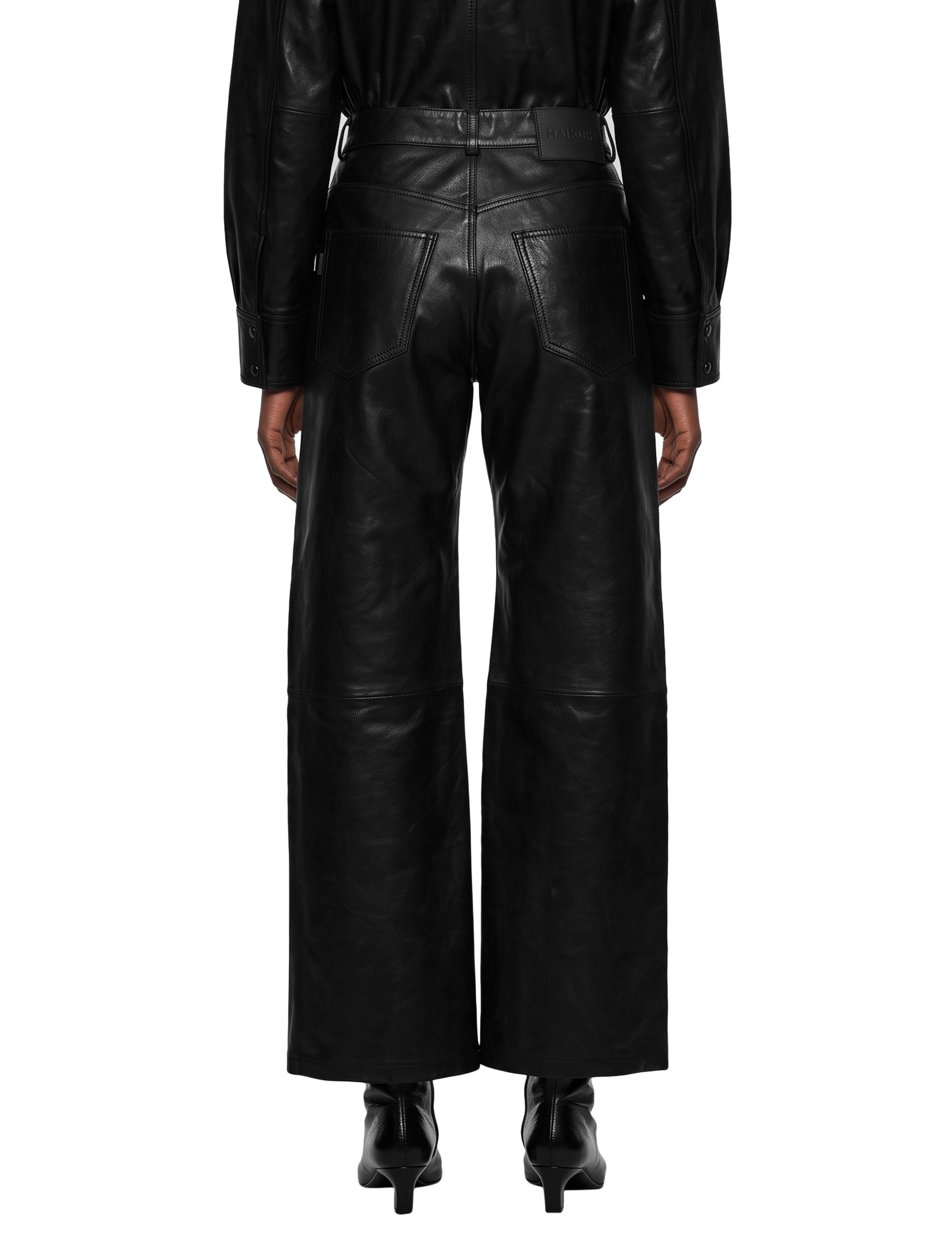 Pantalone Winny in pelle nero 