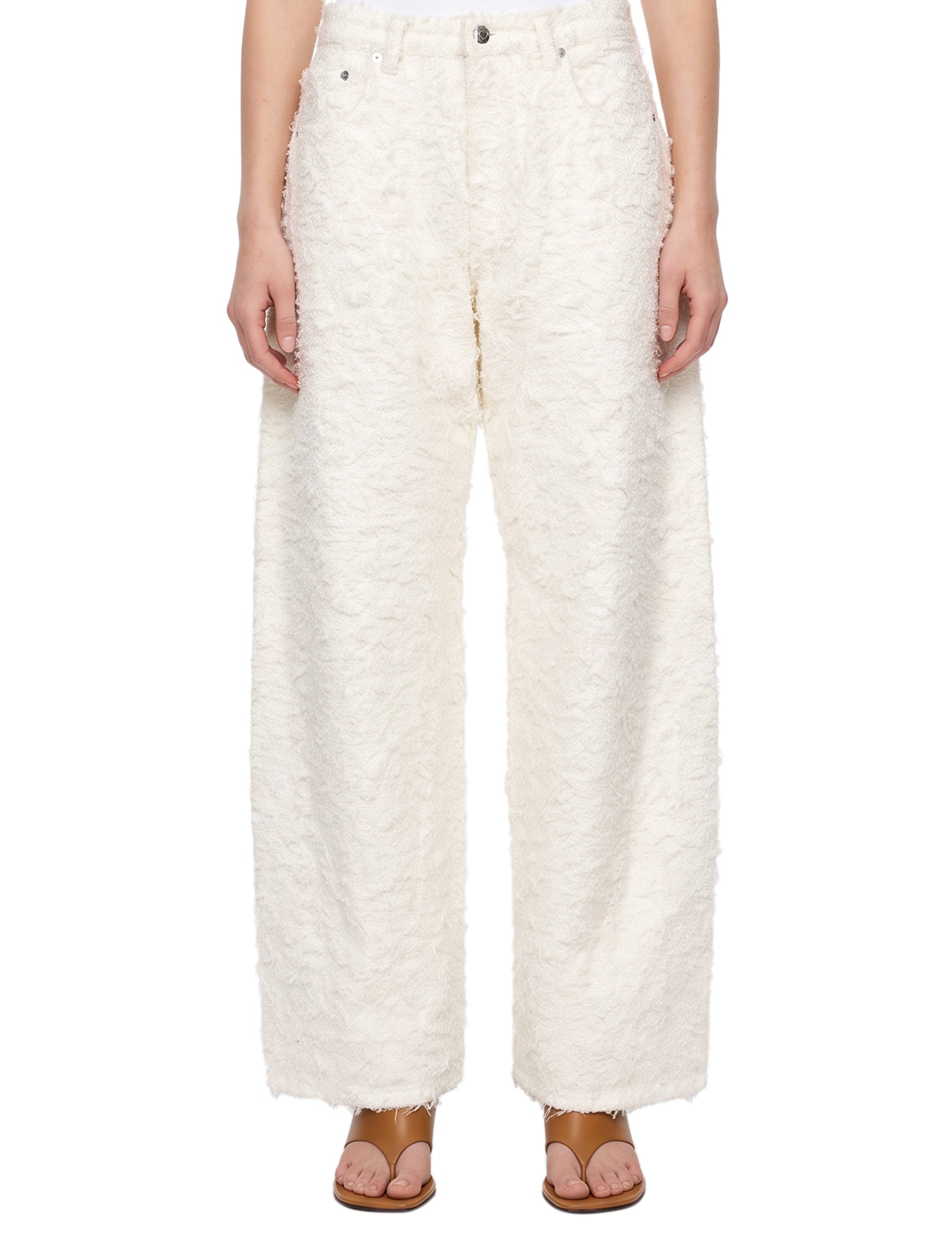 Jeans Clyde in bianco 