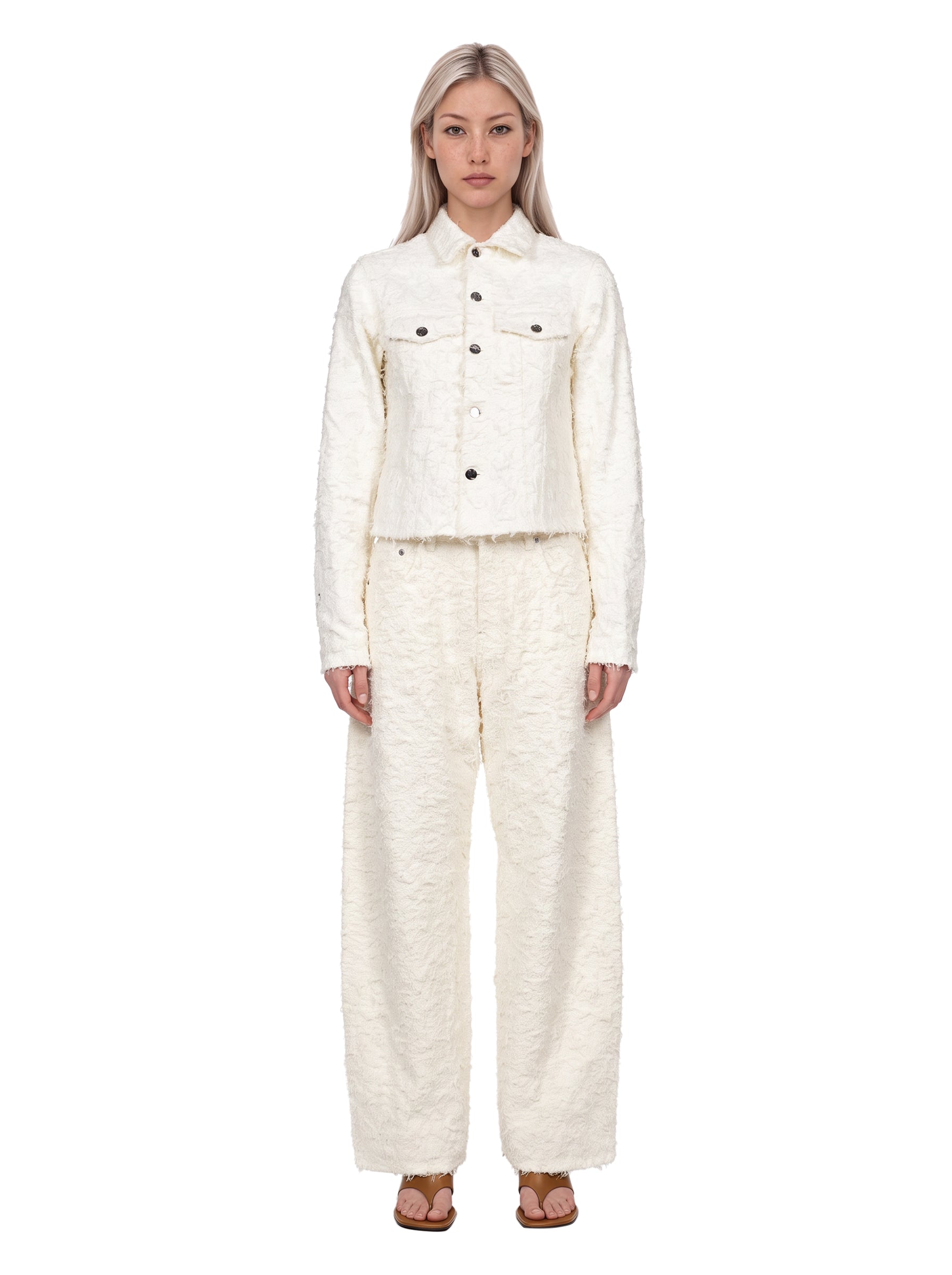 Jeans Clyde in bianco 