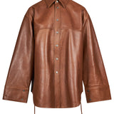 Camicia-giacca Victoria in marrone 