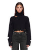Maglione destrutturato Lover in nero