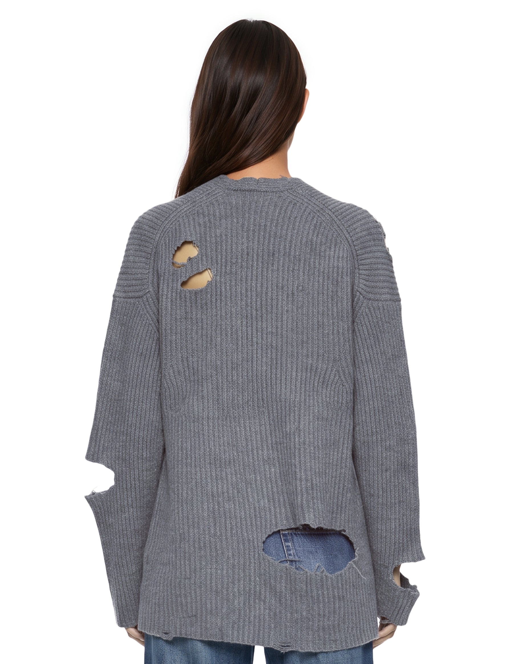 Cardigan destrutturato Courtny in grigio 