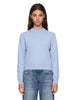Maglione girocollo Rose in azzurro