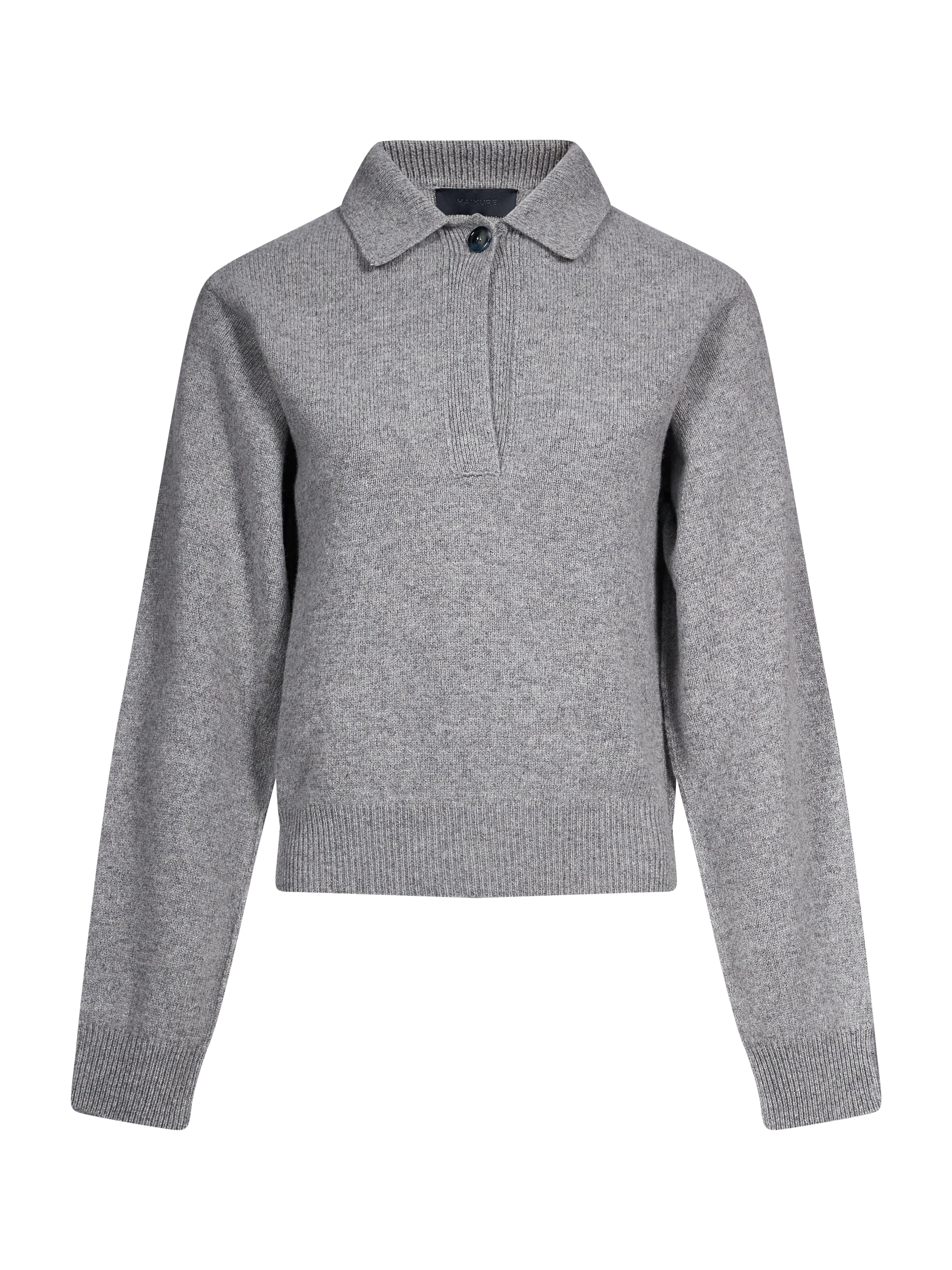 Polo manica lunga Ash in grigio 