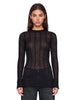 Top in maglia Sey in nero