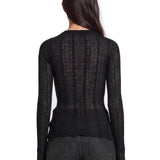 Top in maglia Sey in nero 