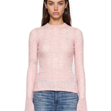 Top in maglia Sey in rosa 