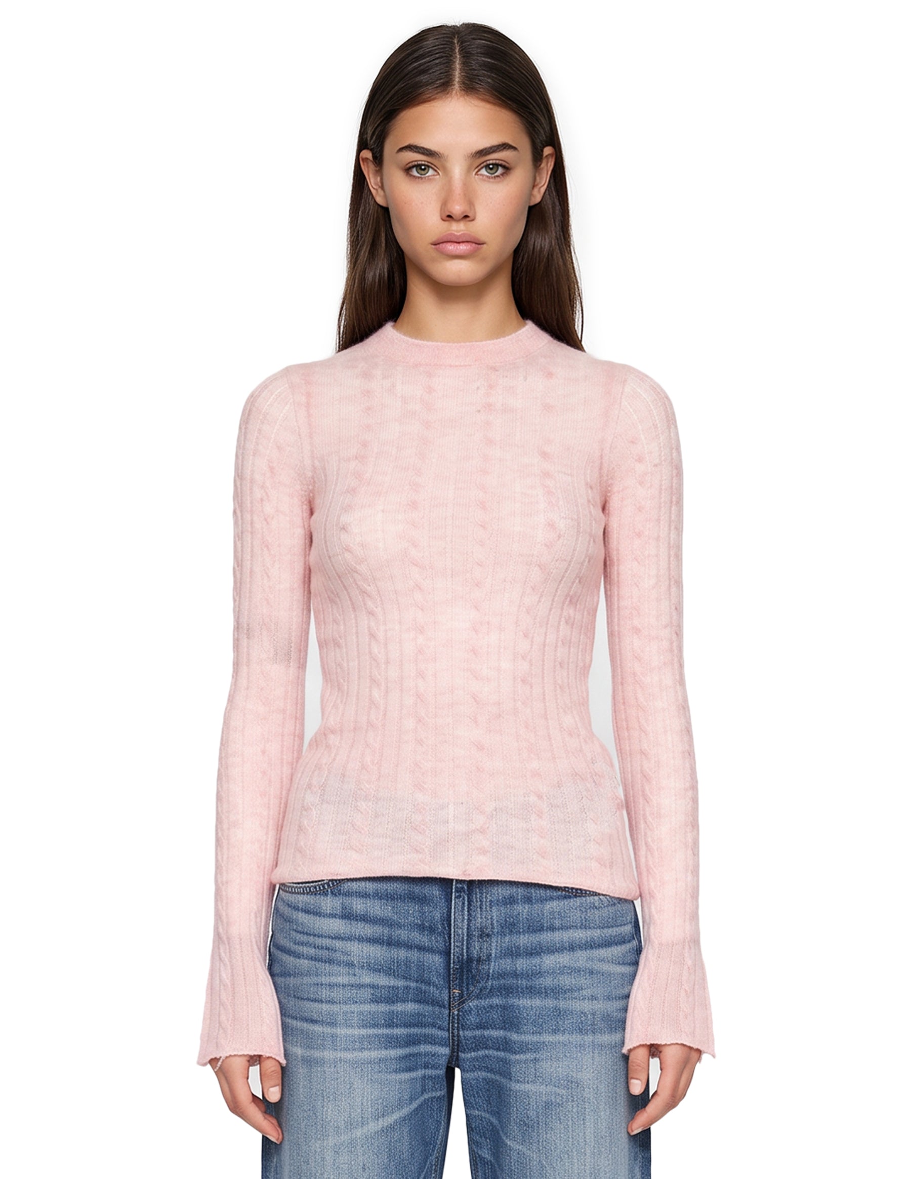 Top in maglia Sey in rosa 