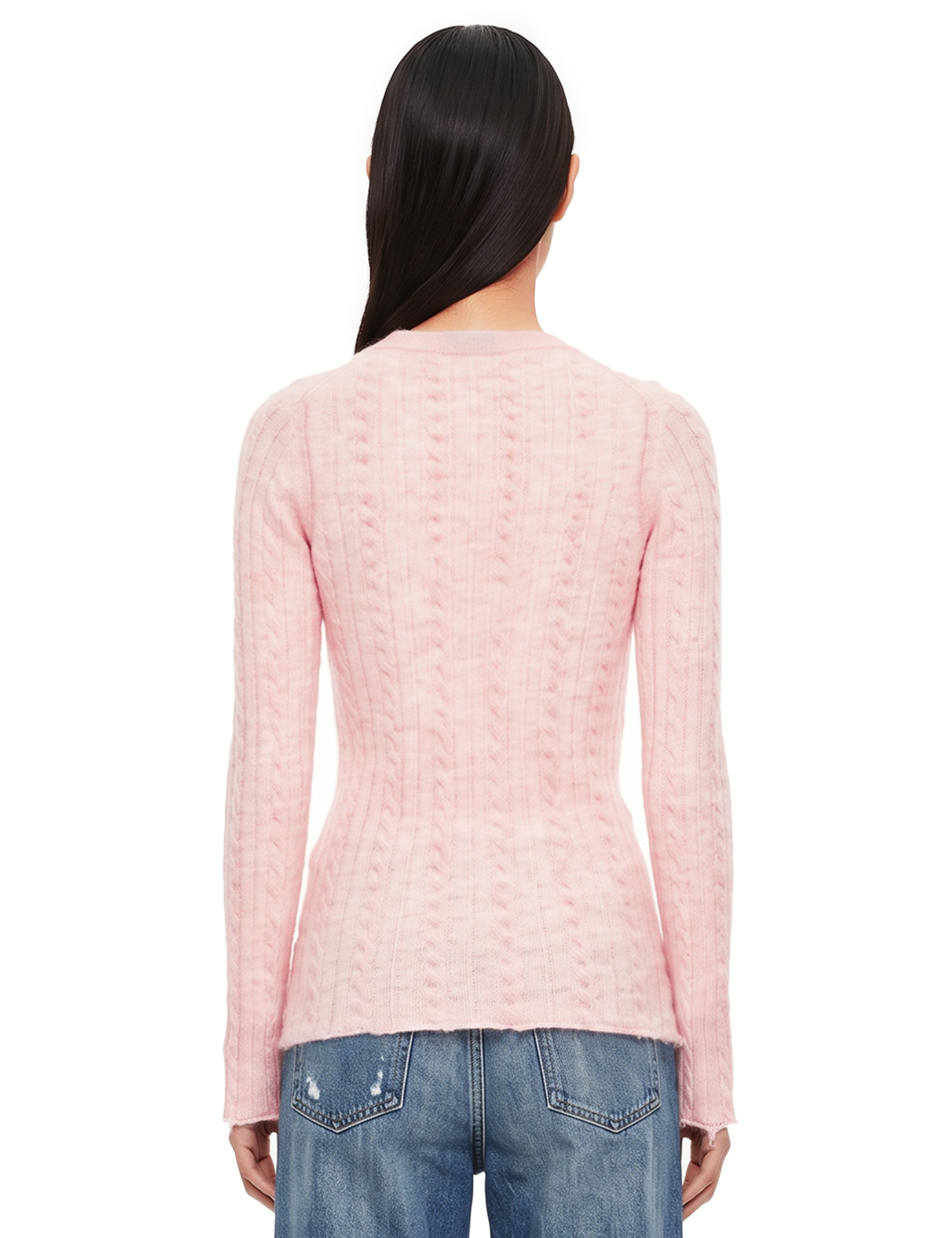 Top in maglia Sey in rosa 