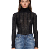 Body in maglia Margie in nero 