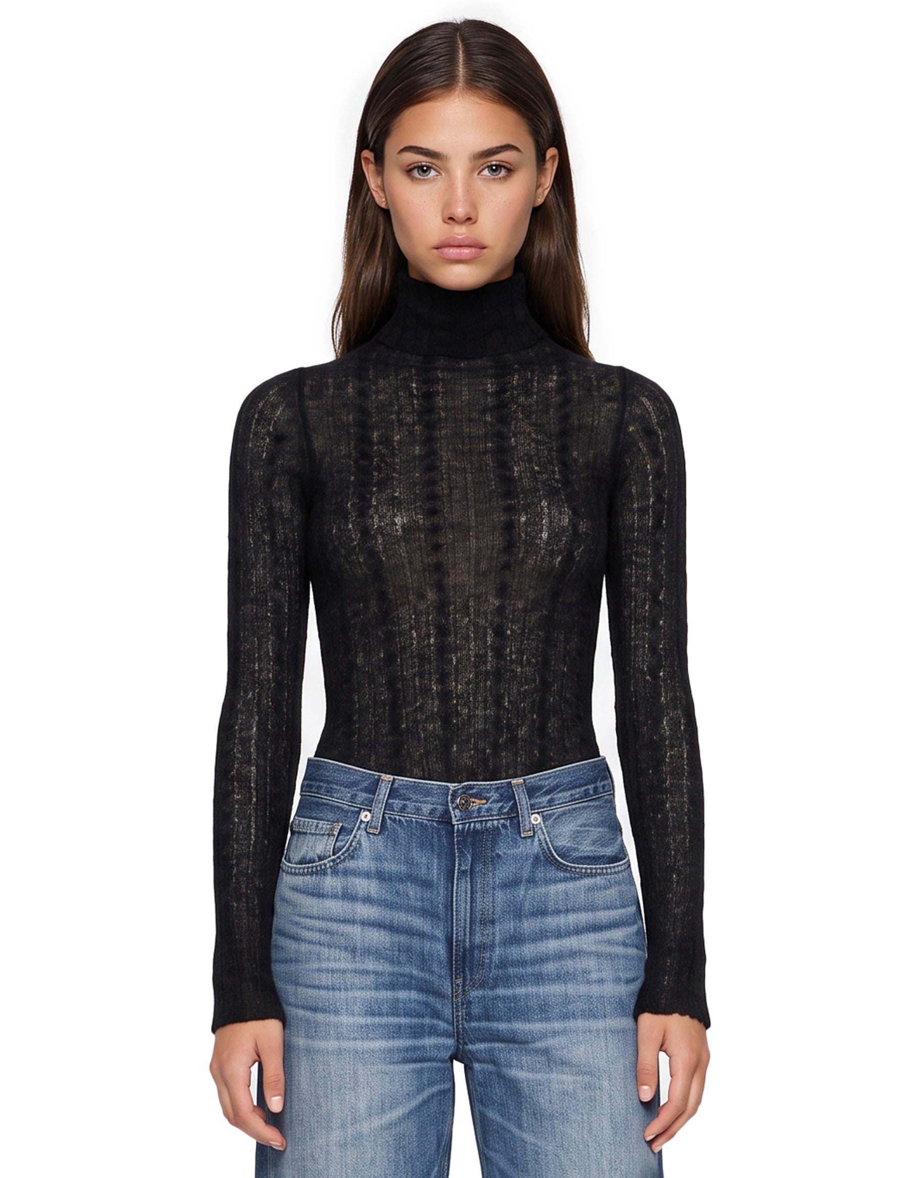Body in maglia Margie in nero 