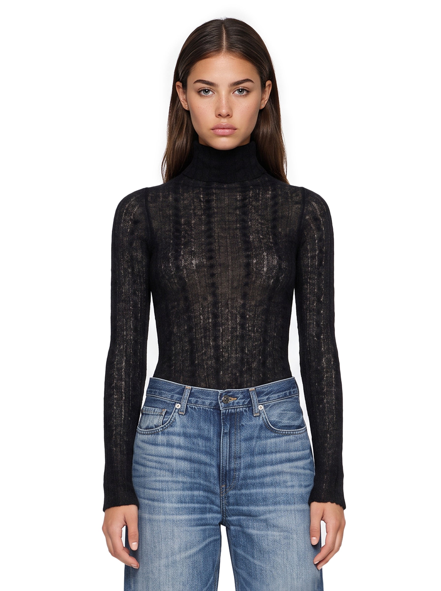 Body in maglia Margie in nero 