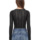 Body in maglia Margie in nero 