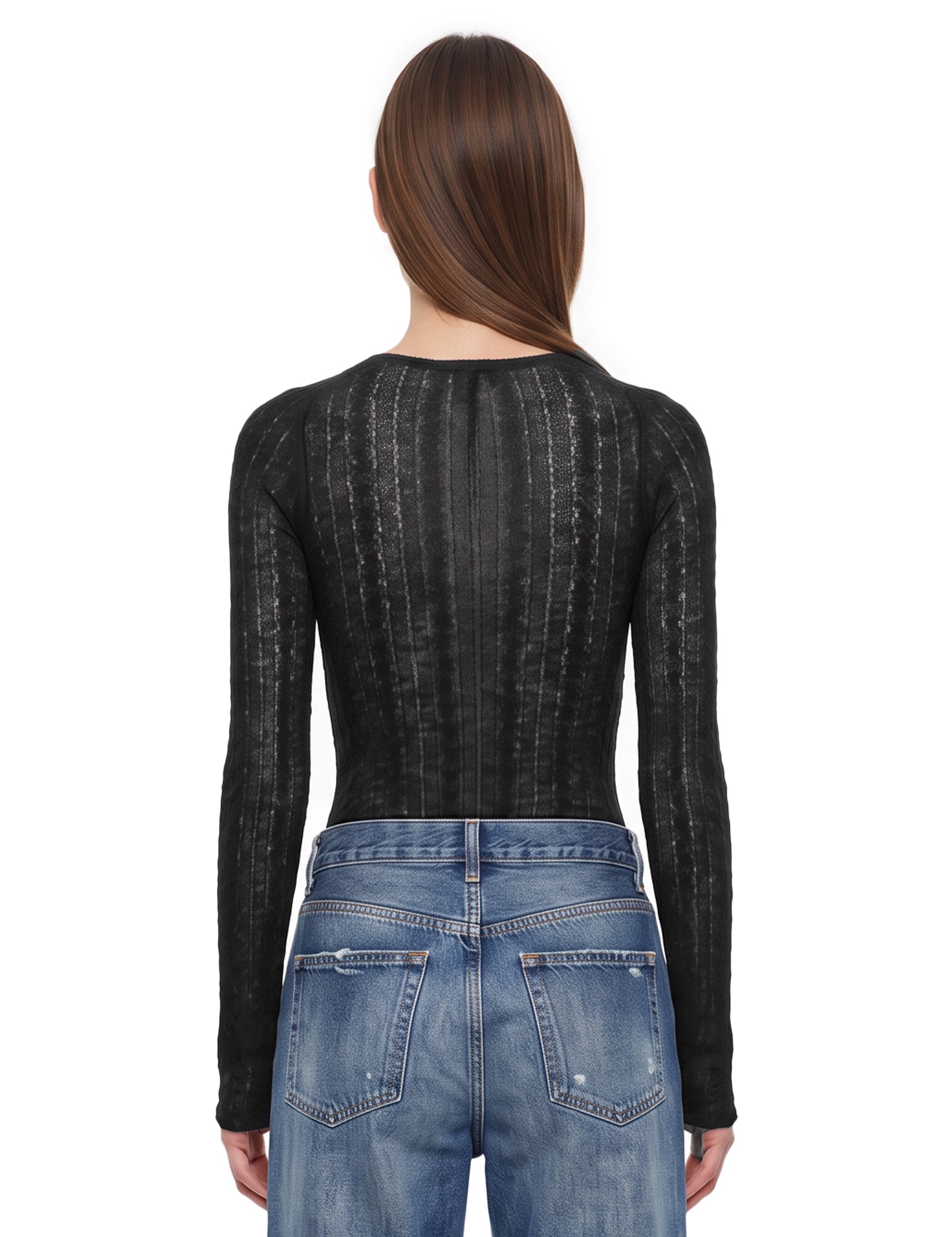 Body in maglia Margie in nero 