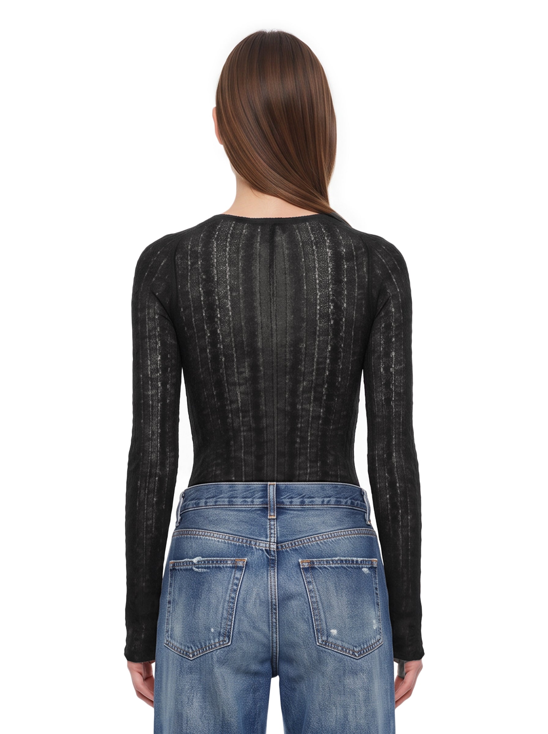 Body in maglia Margie in nero 