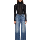 Body in maglia Margie in nero 