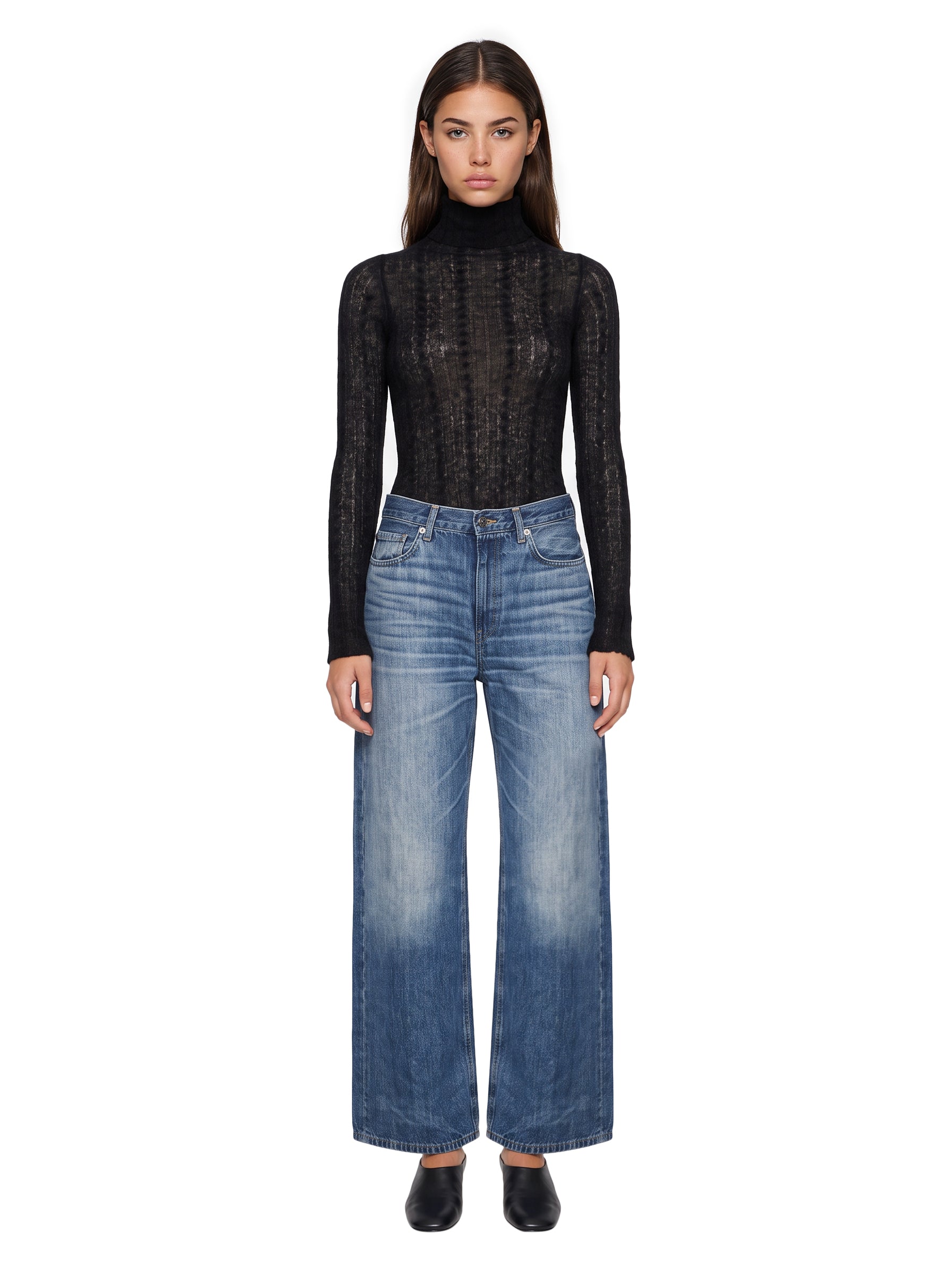 Body in maglia Margie in nero 