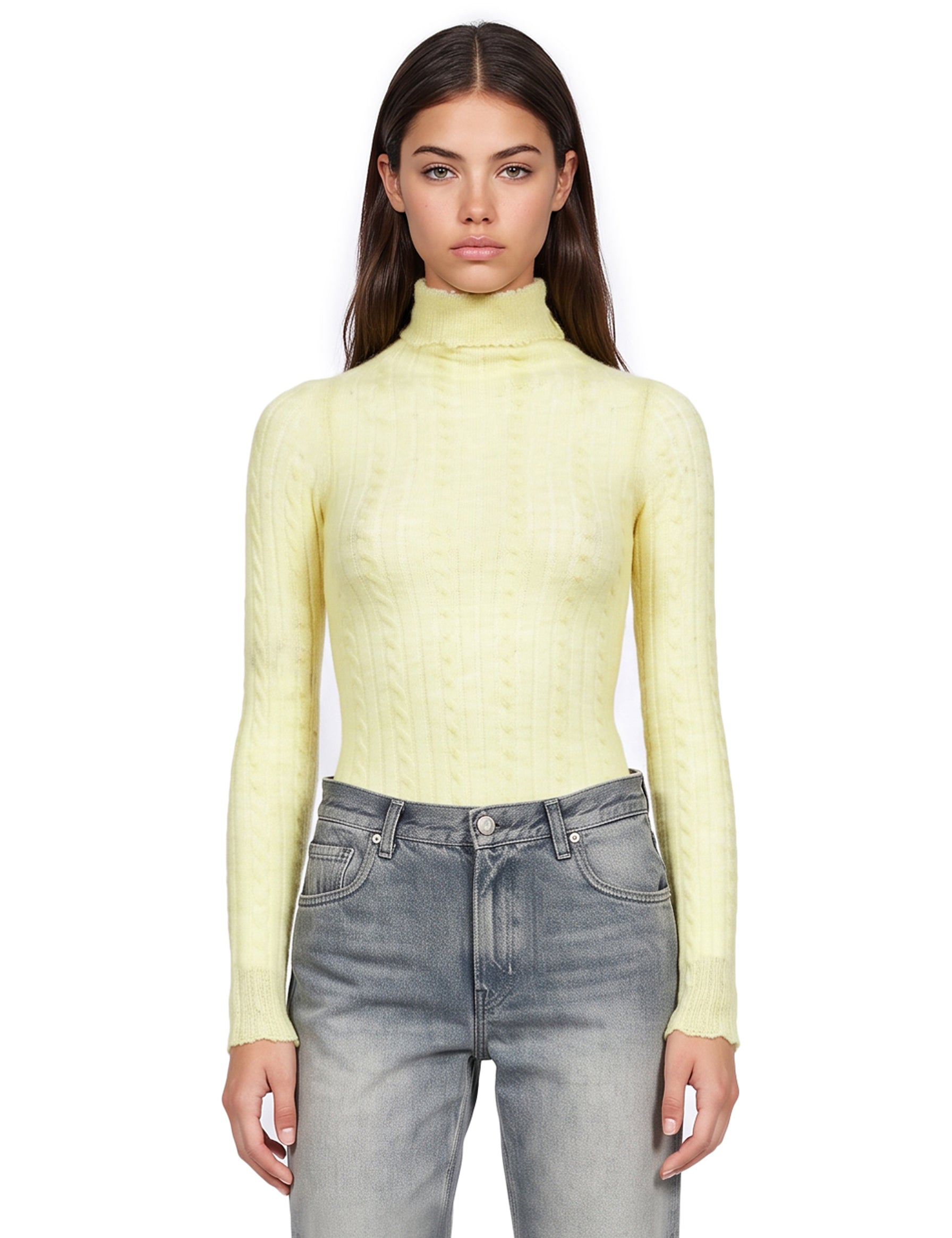 Body in maglia Margie in giallo 