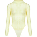 Body in maglia Margie in giallo 
